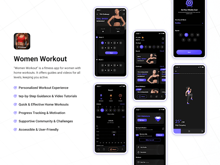 Cover image for Women Workout – Home Fitness App for Women