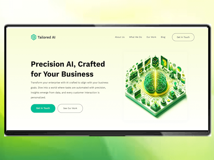 Cover image for Tailored.Ai Webflow website