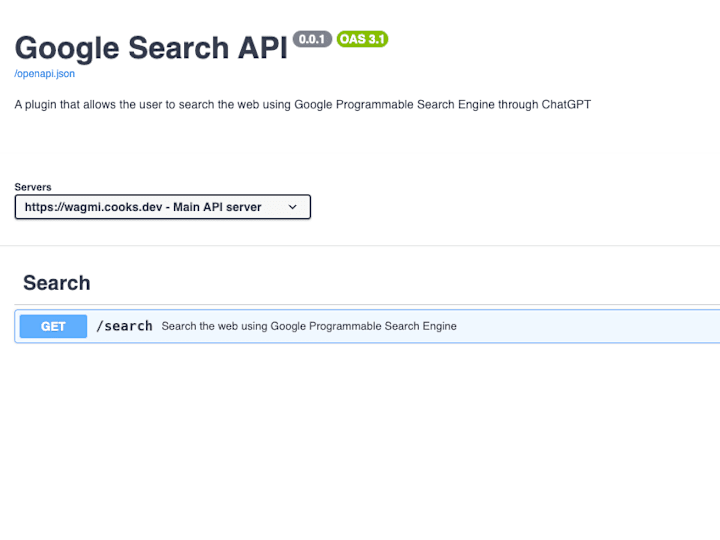 Cover image for Search API for Custom GPT