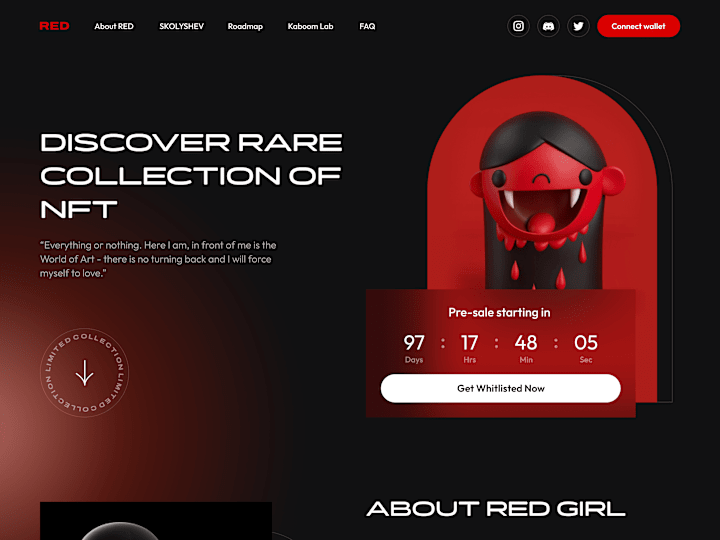 Cover image for NFT Collection Landing Page