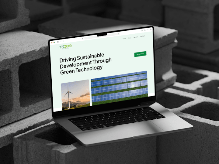 Cover image for Netzero - Designed a website for a Green Tech company