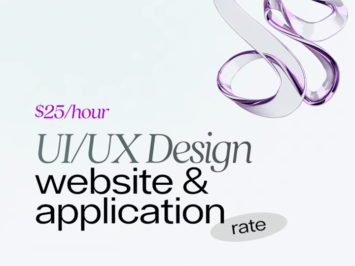 Cover image for UI/UX Design - Website & Application 💰 rate price →