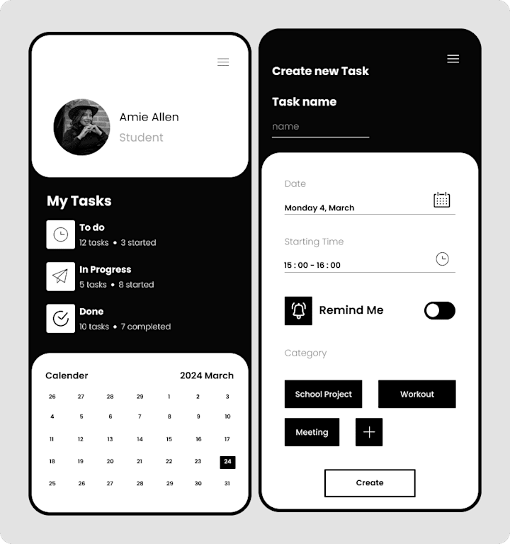 Cover image for Task App ( UI Design )