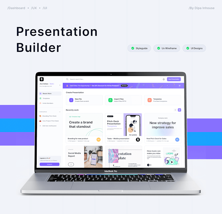 Cover image for Apitch – Presentation Builder Dashboard