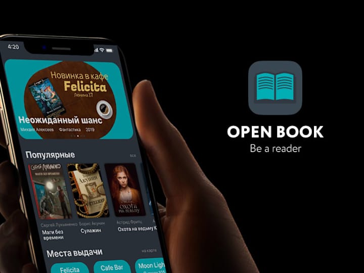 Cover image for Open Book — crossbooking app design on Behance