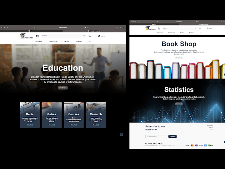 Cover image for Parrotias - Website Redesign