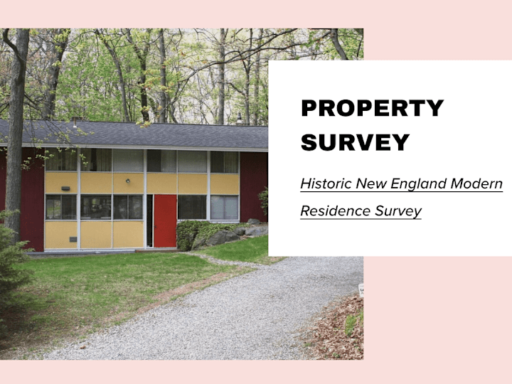 Cover image for Property Survey - Historic New England Modern Residence Survey