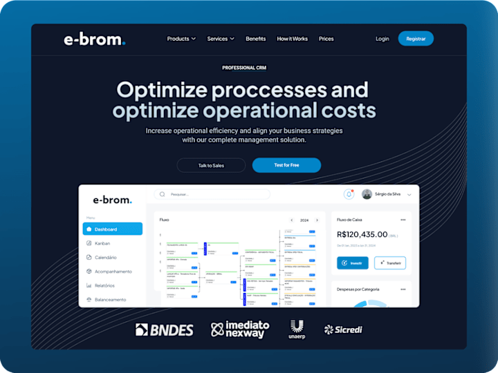 Cover image for Cutting-edge UX/UI for E-brom SaaS