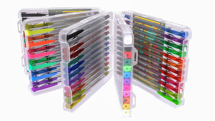 Cover image for 3d  modeling and rendering of color pen sets