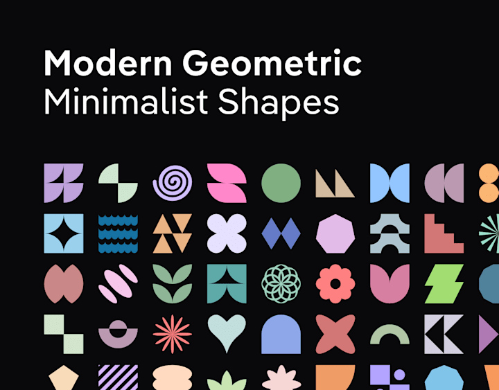 Cover image for Modern Geometric Minimalist Shapes
