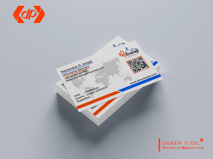 Cover image for shree balaji business card on Behance