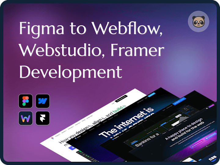 Cover image for Figma to Webflow/ Webstudio/ Framer Development