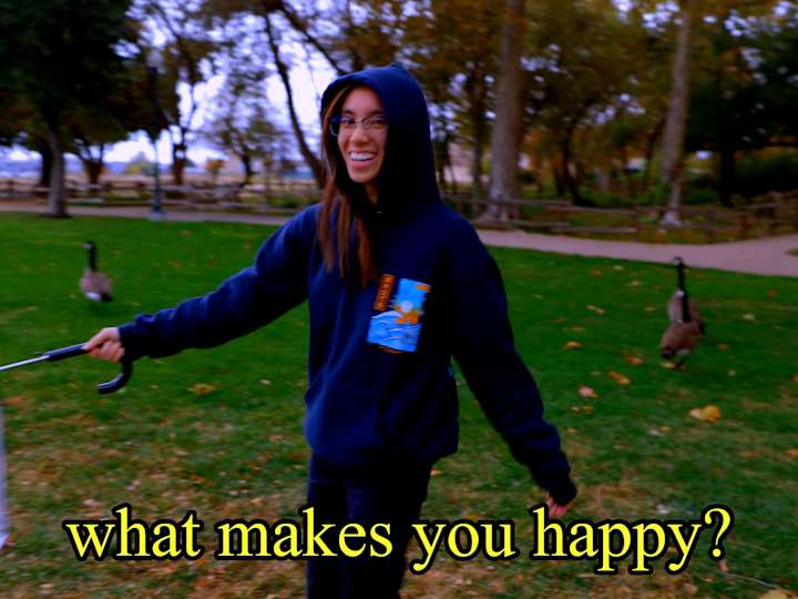 Cover image for what makes you happy? | a short film | Personal Project