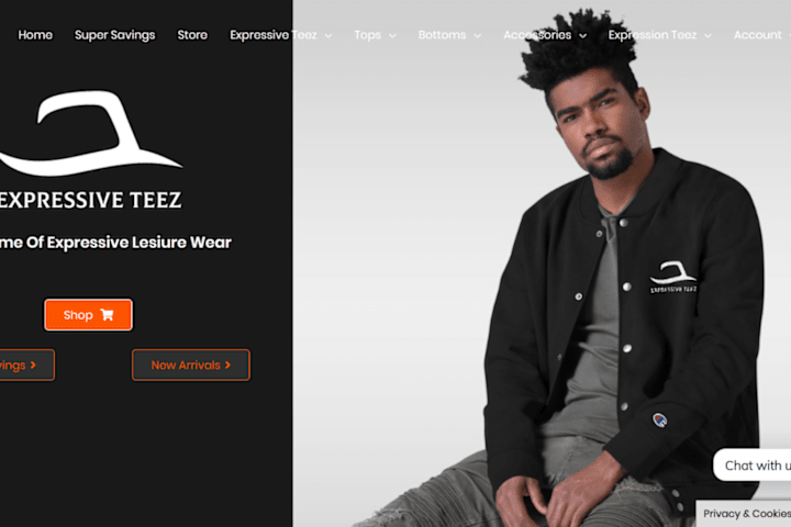 Cover image for Expressive Teez - Website Development