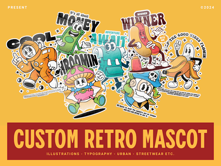 Cover image for I will do Create Amazing Retro Mascot Illustration