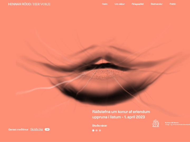 Cover image for Hennar rödd / Her voice