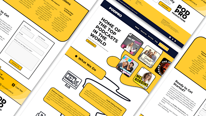 Cover image for PodPro Landing Page - UI/UX Design