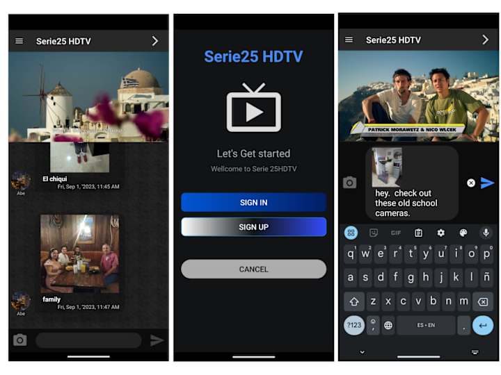 Cover image for Serie25 Live HD TV chat app