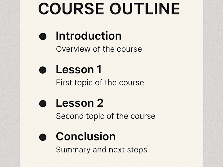 Cover image for Higher Education Course Outline