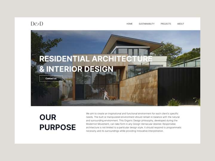 Cover image for Web design for an Architecture Firm