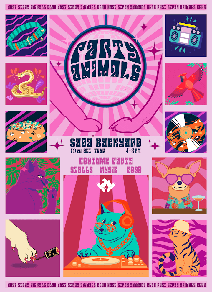 Cover image for Party Animals Panaflex and Invitation