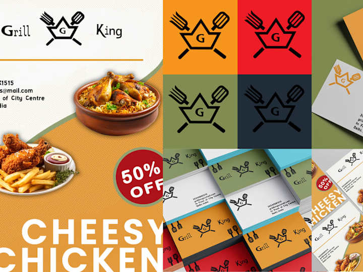 Cover image for Grill King - Logo and Ads Design