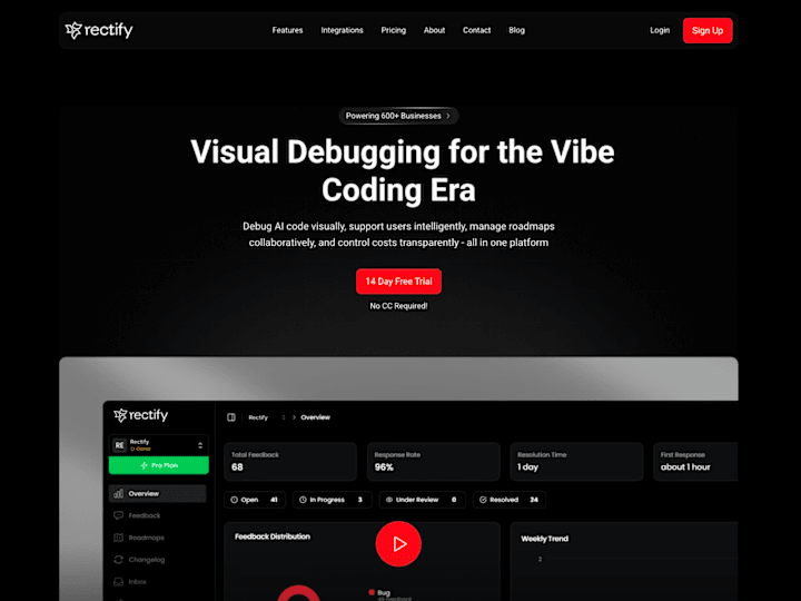 Cover image for Rectify Website Design and Development