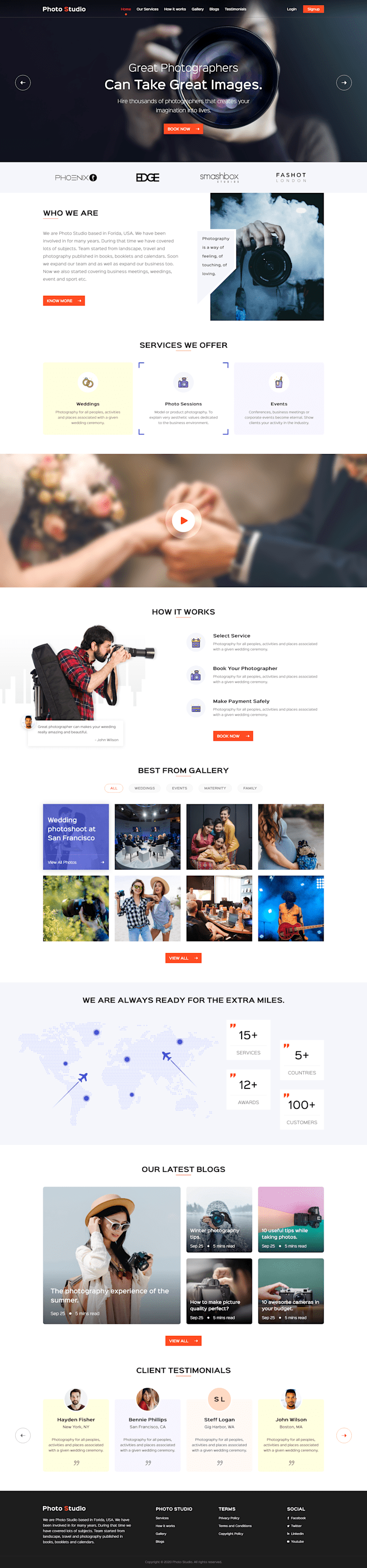 Cover image for Photo Studio Website