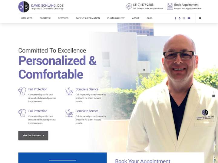 Cover image for Los Angeles Dentist | WordPress, Redesign