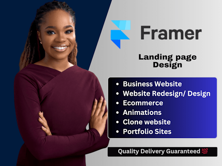 Cover image for Framer Landing Page, Design Framer website, Figma to Framer