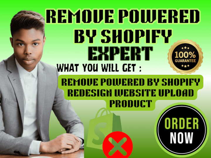 Cover image for remove powered by shopify  work on store sales and traffic