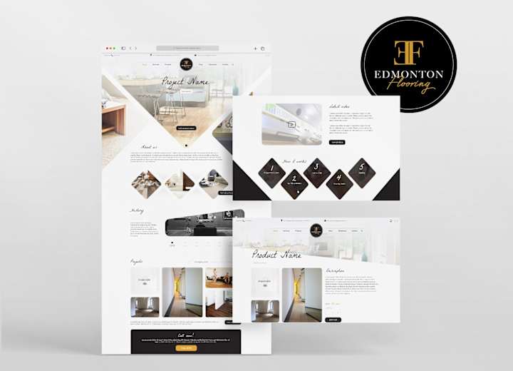 Cover image for UI/UX Design  and Wordpress Development - Edmonton Flooring