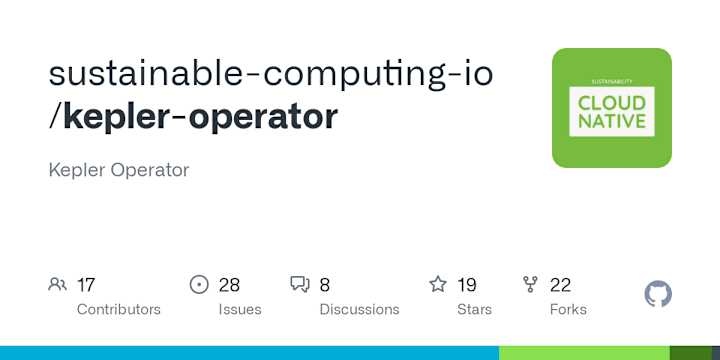 Cover image for sustainable-computing-io/kepler-operator