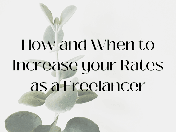 Cover image for How and When to Increase your Rates as a Freelancer — Contra⚡️