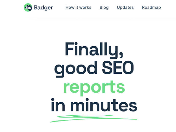 Cover image for Badger - Automate your SEO reports