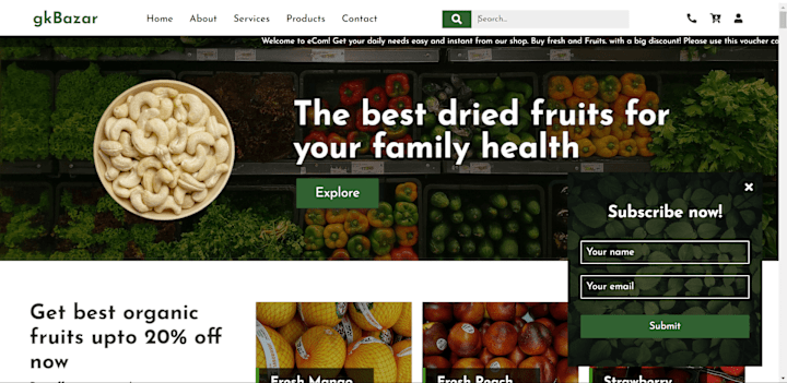 Cover image for Grocery Store Website