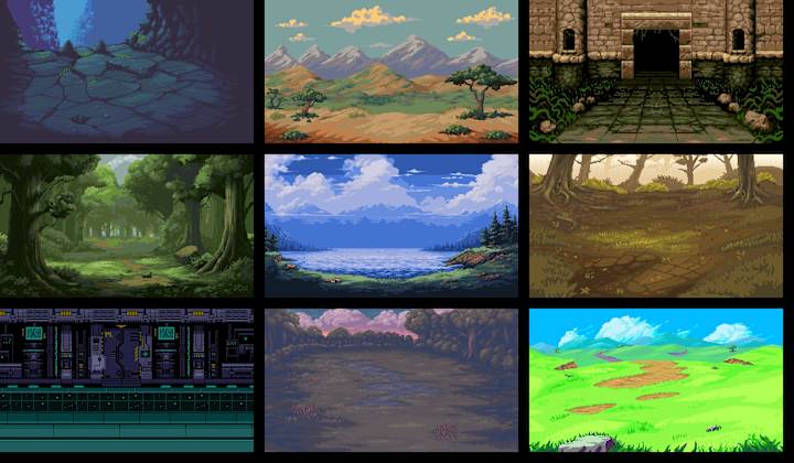 Cover image for Pixel Art Landscape Backgrounds