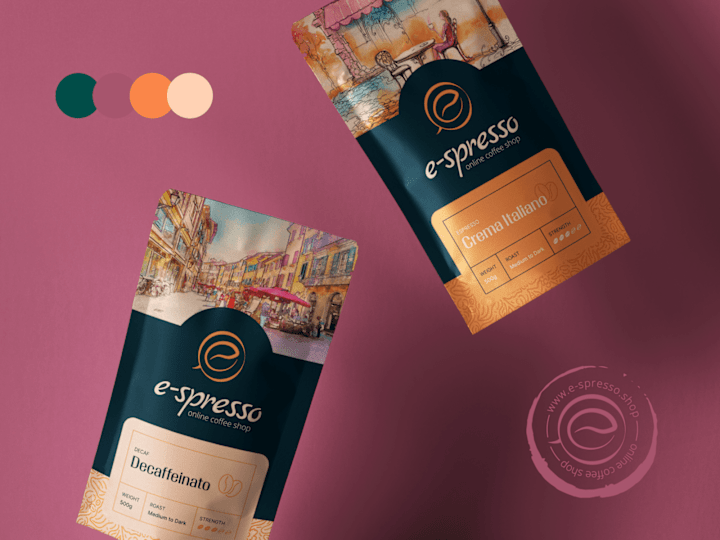 Cover image for e-spresso Brand, Product & Web Design