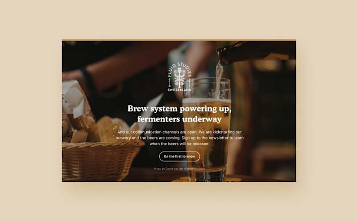 Cover image for Landing Page Design for a Brewery