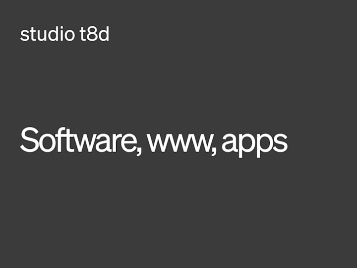 Cover image for Software, www, apps