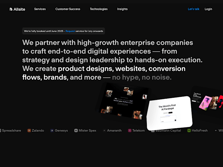 Cover image for Allsite Website Redesign and Migration