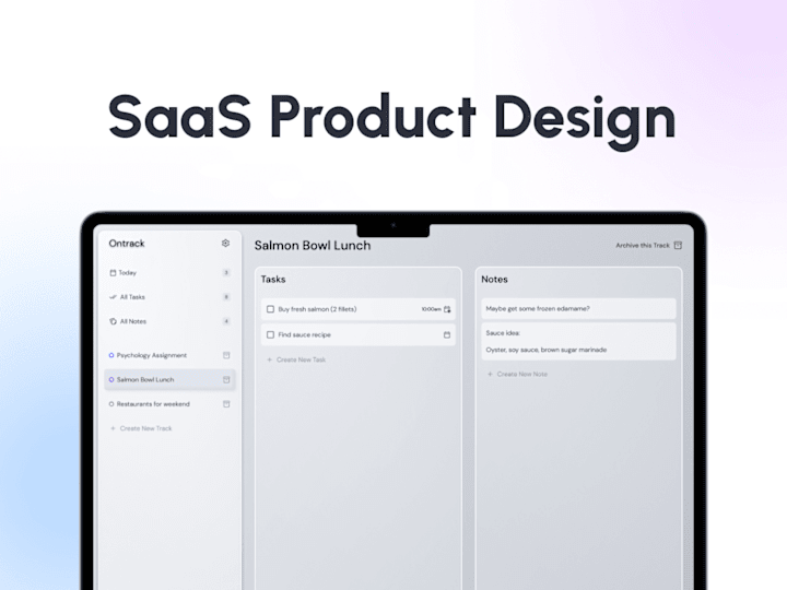 Cover image for Product Design for SaaS Projects