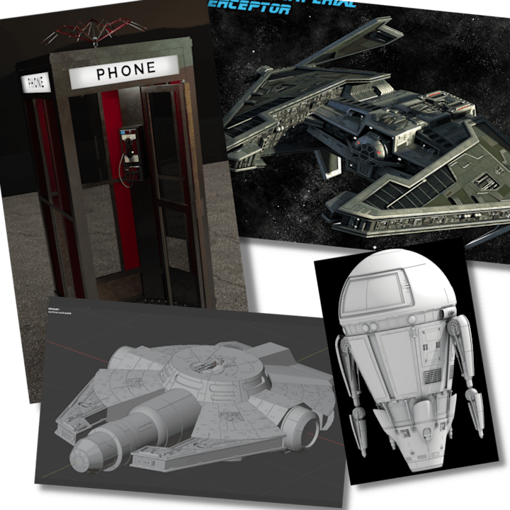 Cover image for Hard-surface 3D Model: Other WIP