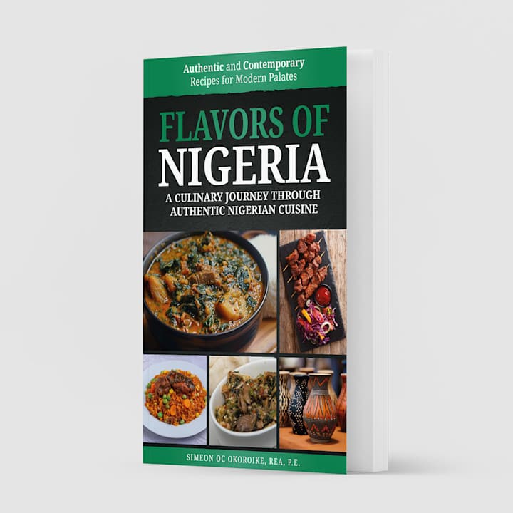 Cover image for Flavors of Nigeria eBook Cover Design