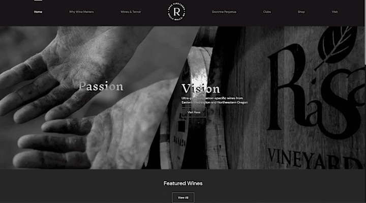 Cover image for Rasa Vineyards Website and E-Commerce Redesign