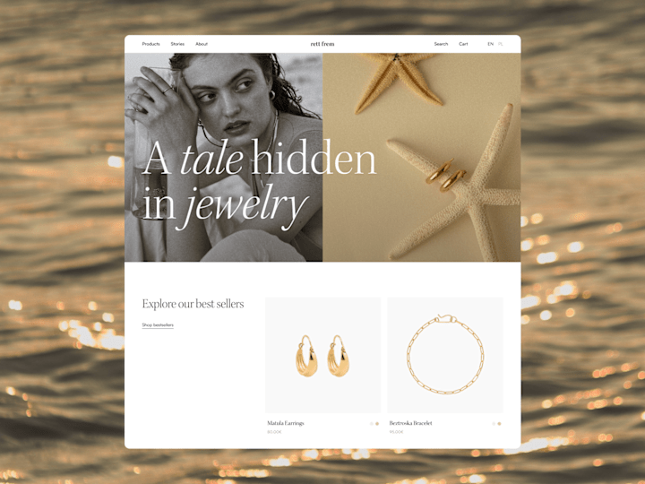 Cover image for Jewelry e-commerce UX/UI design 