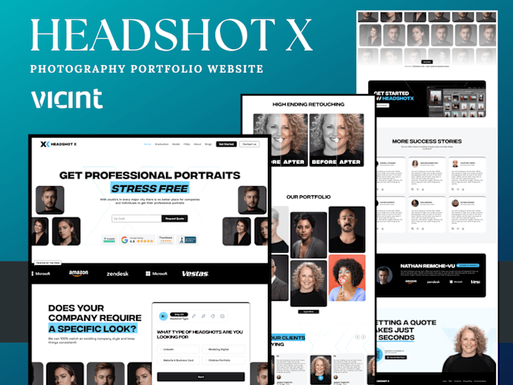 Cover image for Headshot Photography Portfolio Website - Webflow Design