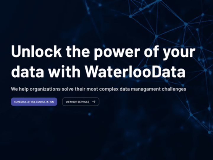 Cover image for WaterlooData Website Redesign and Re-platform