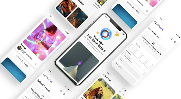 Cover image for Open Art - NFT market place UI/UX project