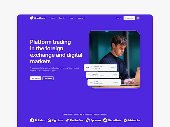 Cover image for Website Redesign for StockLand Crypto Exchange